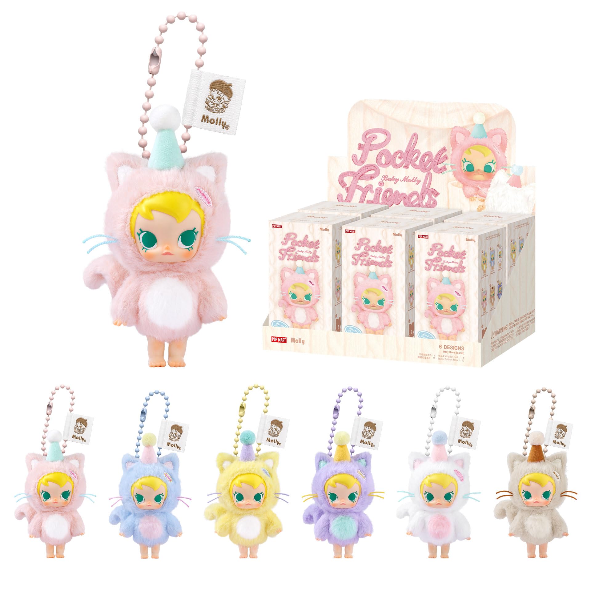 POPMART Baby Molly Pocket Friends シークレット Amazon.com: POP MART Baby Molly Pocket Friends Series-Vinyl